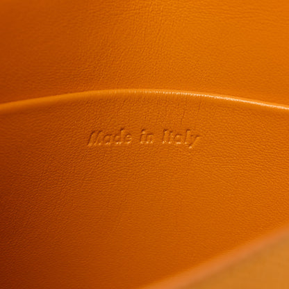 Celine Grained Calfskin Small Trotteur Saffron 7 of 9