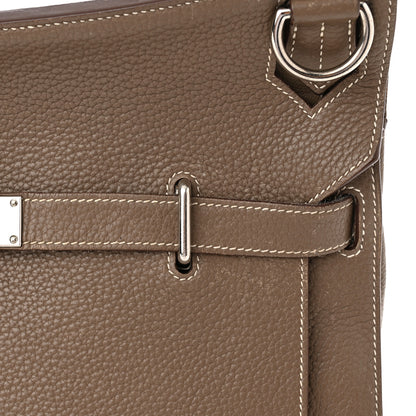Hermes Taurillon Clemence Jypsiere 37 Etoupe 14 of 21
