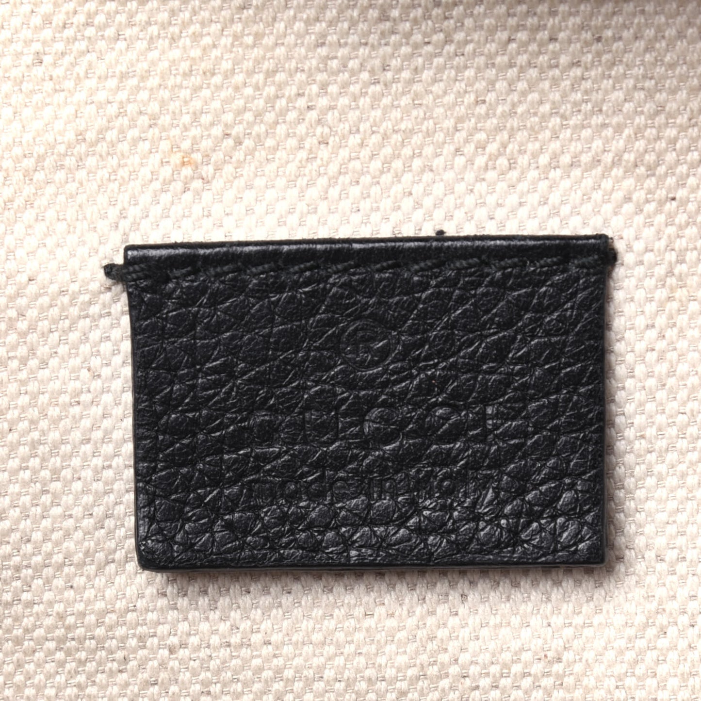 Grained Calfskin Logo Belt Bag Black