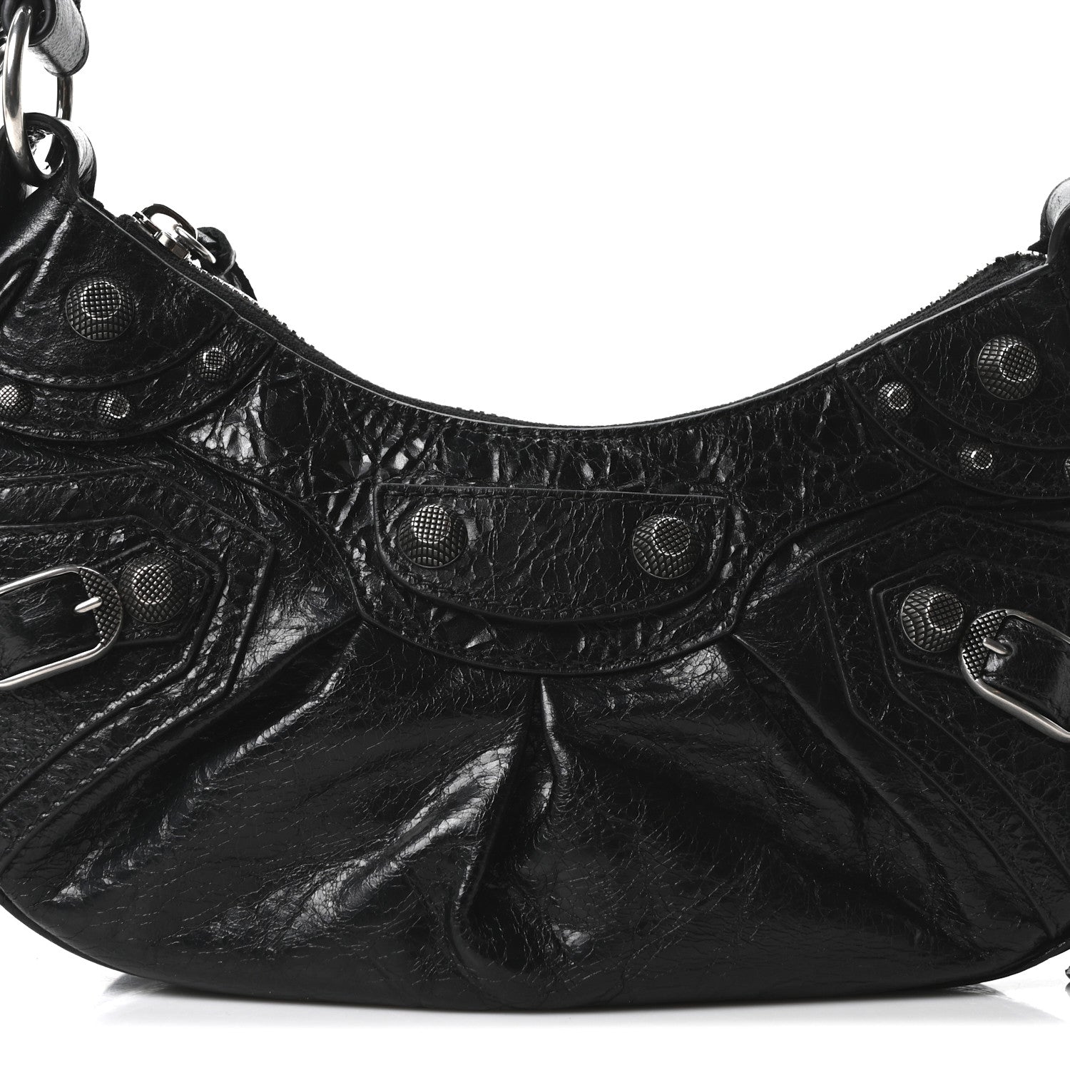 Balenciaga Agneau Arena Le Cagole Shoulder Bag XS Black Black 9 of 11