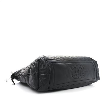 Chanel Lambskin Quilted Medium Coco Cocoon Reversible Tote Black 4 of 10
