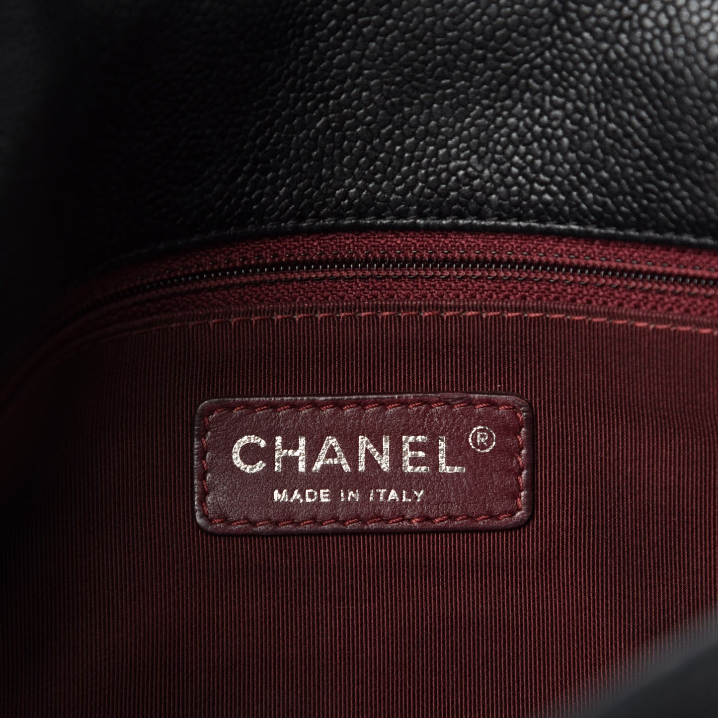 Caviar Quilted Medium French Riviera Flap Black