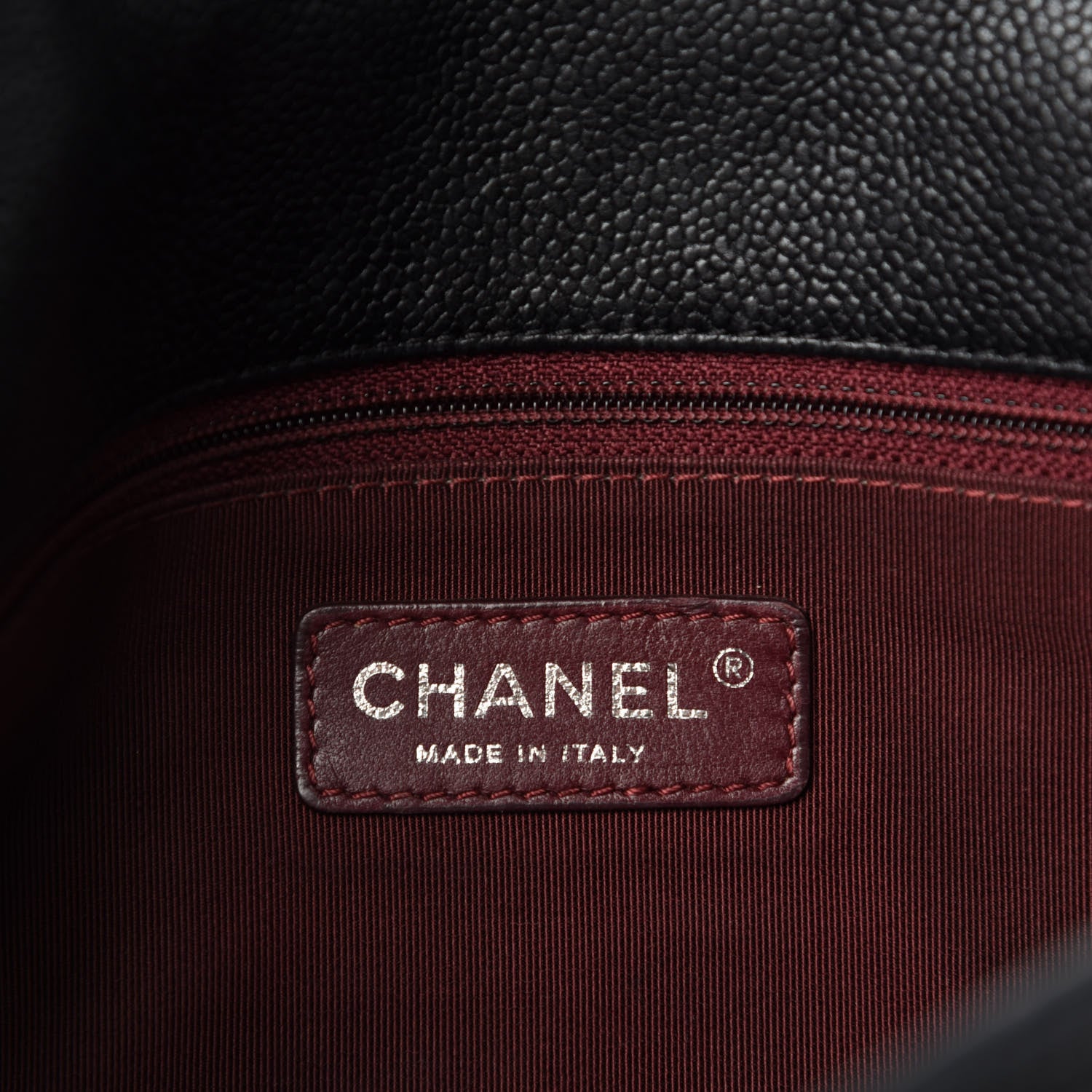 Chanel Caviar Quilted Medium French Riviera Flap Black 8 of 11