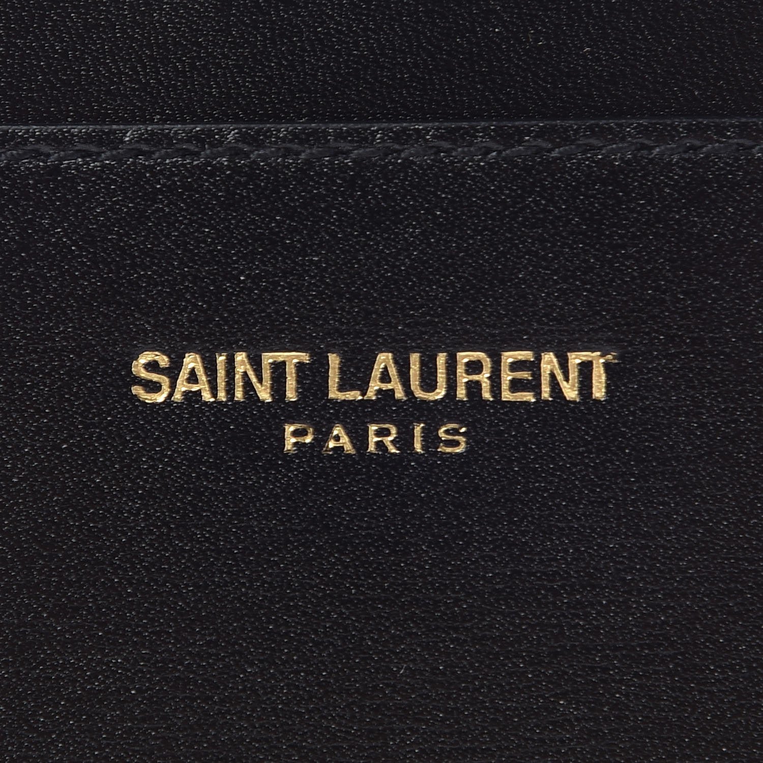Saint Laurent Calfskin Card Case Black 8 of 9