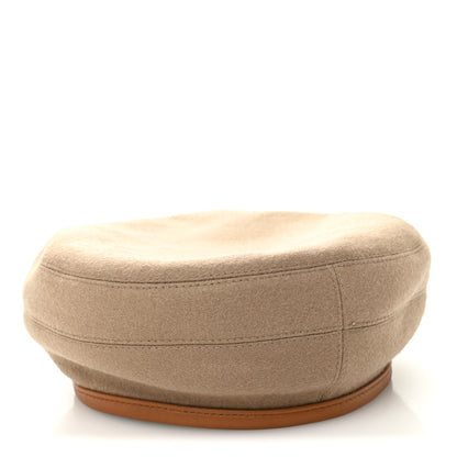 Hermes Cashmere Saint Honore Beret 58 Gold 3 of 8