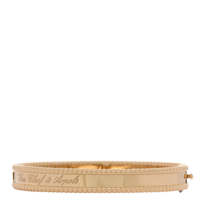 Van Cleef & Arpels 18K Yellow Gold Perlee Signature Bangle Bracelet S 2 of 4