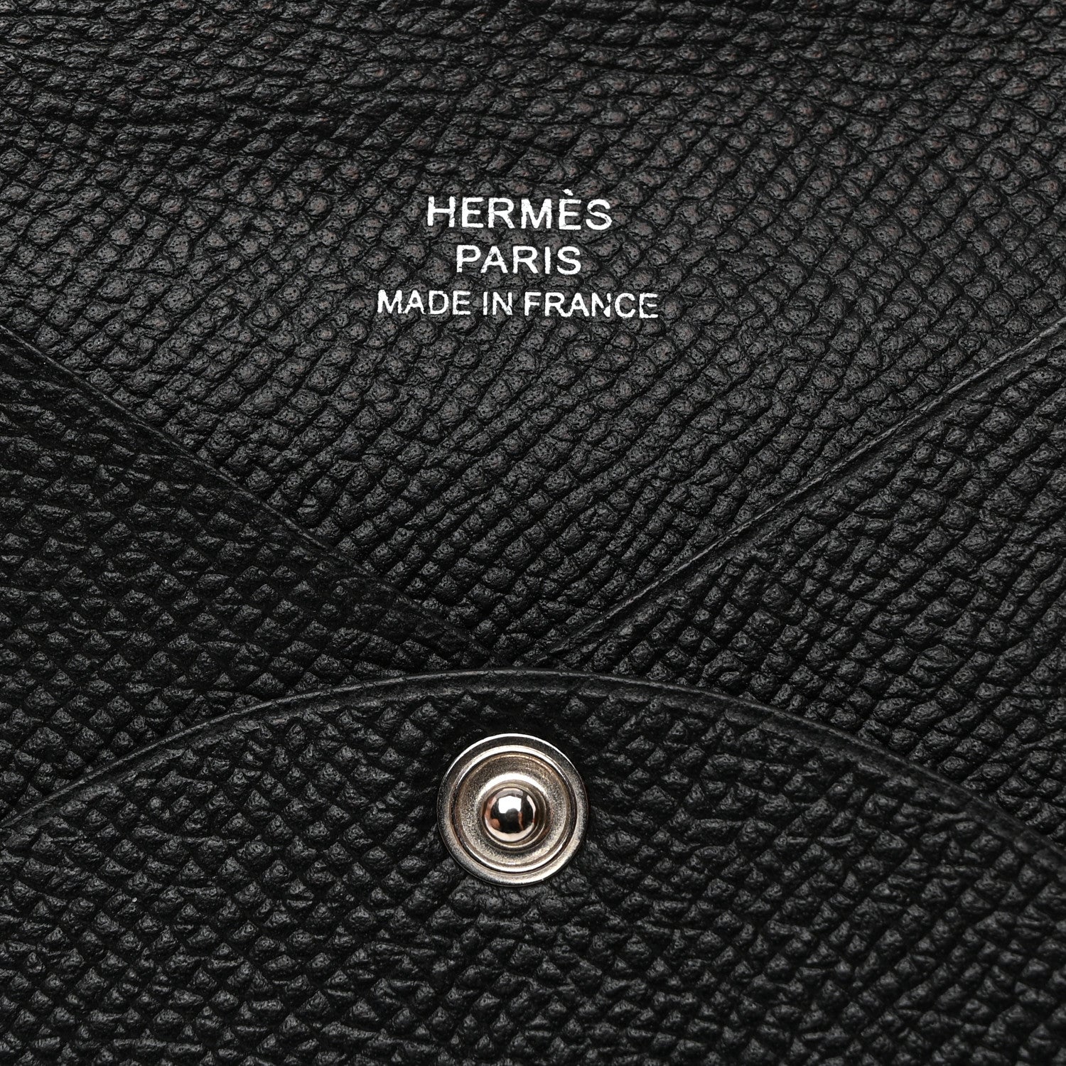 Hermes Epsom Calvi Card Case Black 6 of 8