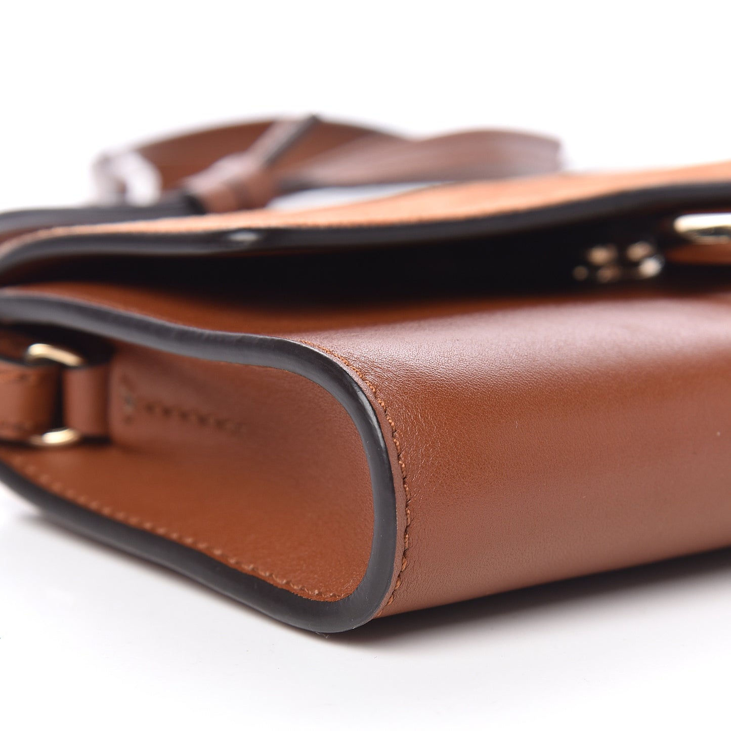Suede Calfskin Mini Faye Shoulder Bag Tobacco