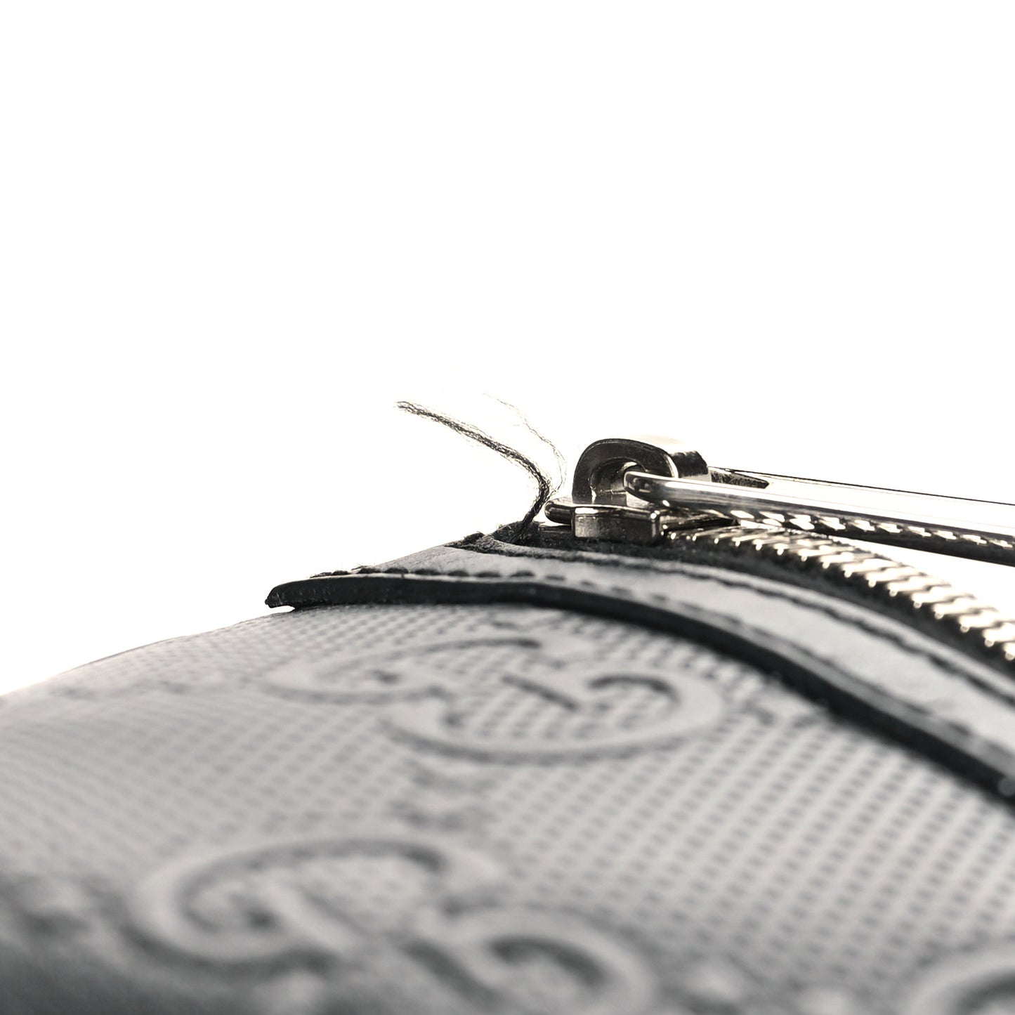 Calfskin GG Tennis Embossed Belt Bag Black