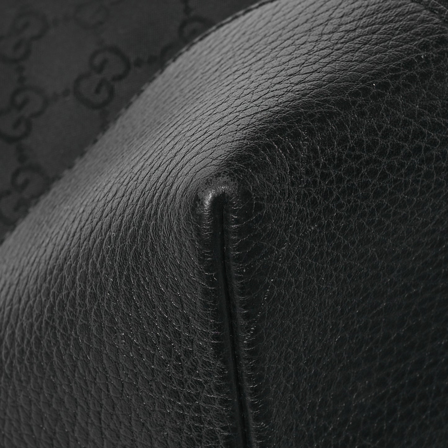 Nylon Monogram Medium Handle Vertical Tote Black