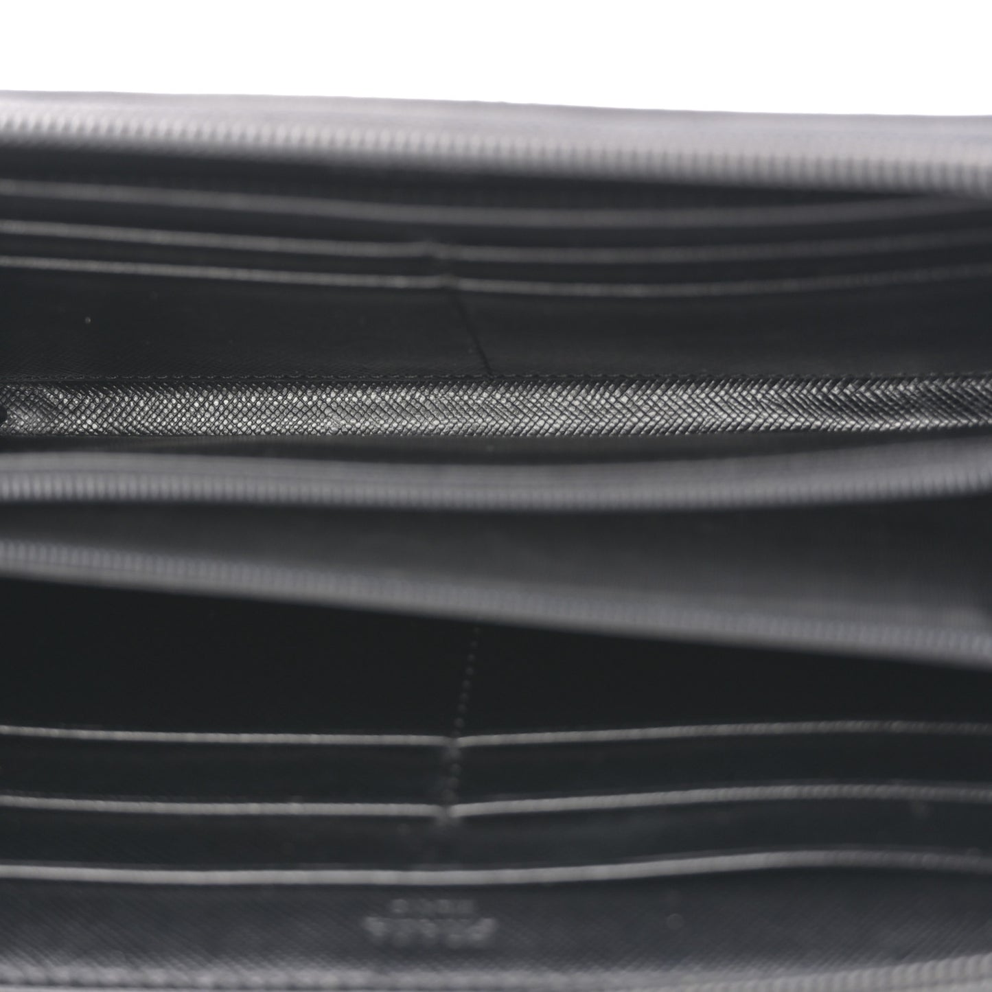 Tessuto Nylon Zip Around Wallet Black