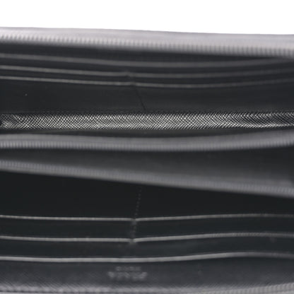 Prada Tessuto Nylon Zip Around Wallet Black 5 of 7