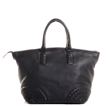 Bottega Veneta Nappa Intrecciato Small Woven Corner Tote Nero Black 1 of 8