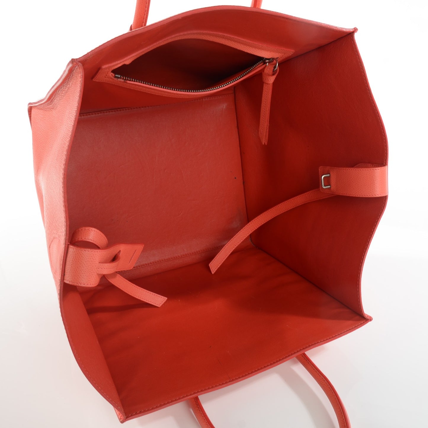 Grained Calfskin Medium Phantom Luggage Coral