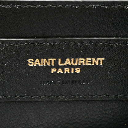 Saint Laurent Grain De Poudre Textured Mixed Matelasse Triquilt Medium Monogram Satchel Dune 6 of 8