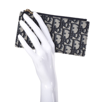Christian Dior Oblique Dior Pouch Navy Blue 2 of 7