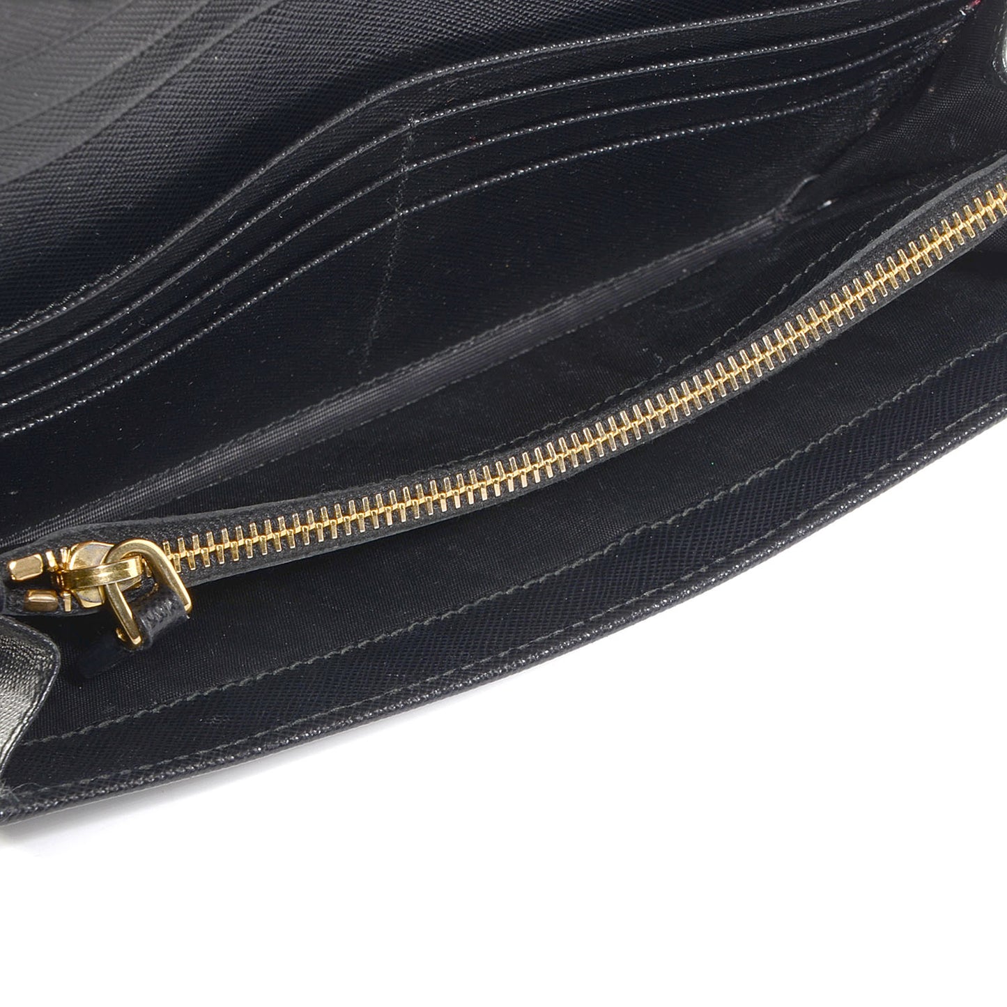 Saffiano Bow Wallet Nero Black