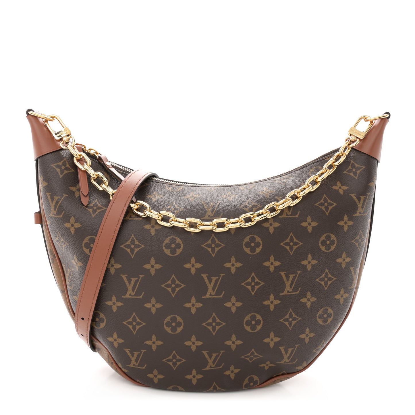 Reverse Monogram Loop Hobo