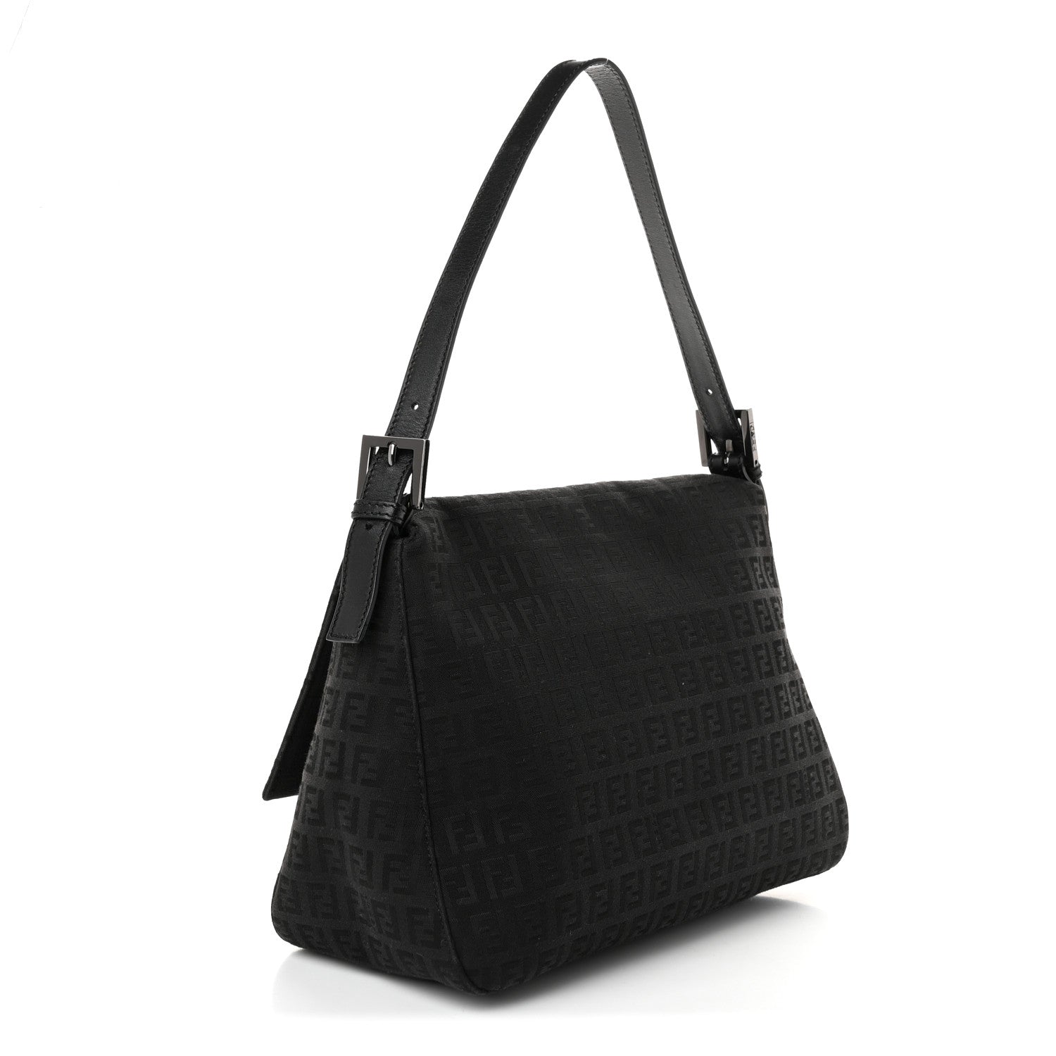 Fendi Zucchino Mama Baguette Black 3 of 10