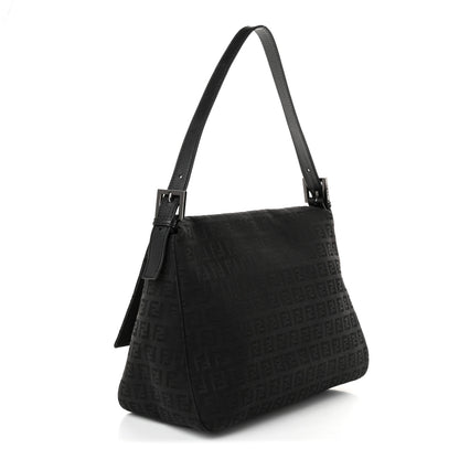 Fendi Zucchino Mama Baguette Black 3 of 10