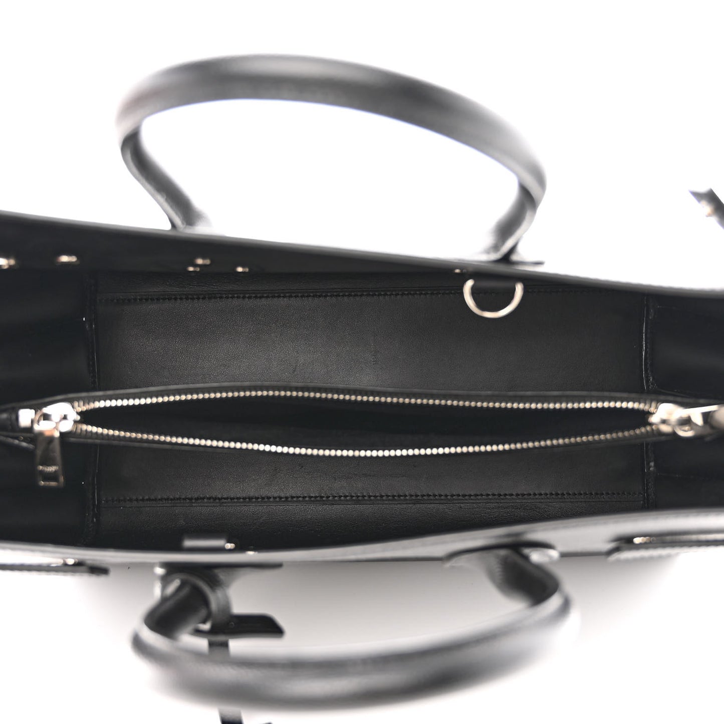 Grained Calfskin Small Sac De Jour Black