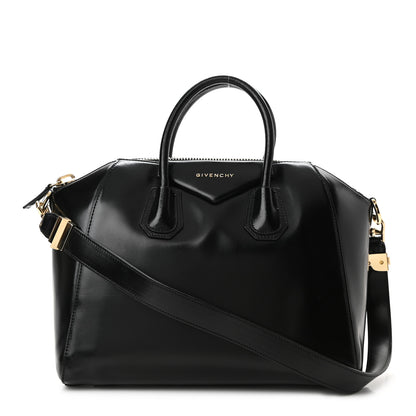 Givenchy Shiny Lord Calfskin Medium Antigona Black 1 of 12