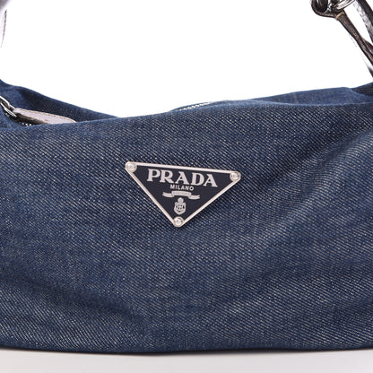 Prada Denim Shoulder Bag Avio 10 of 12