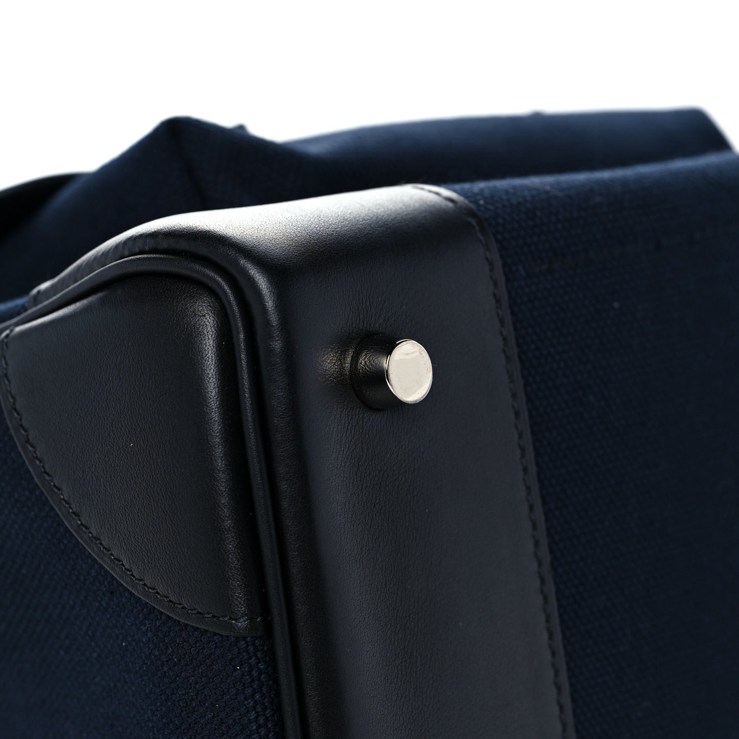 Goeland Toile Swift Cargo Birkin 35 Bleu Marine