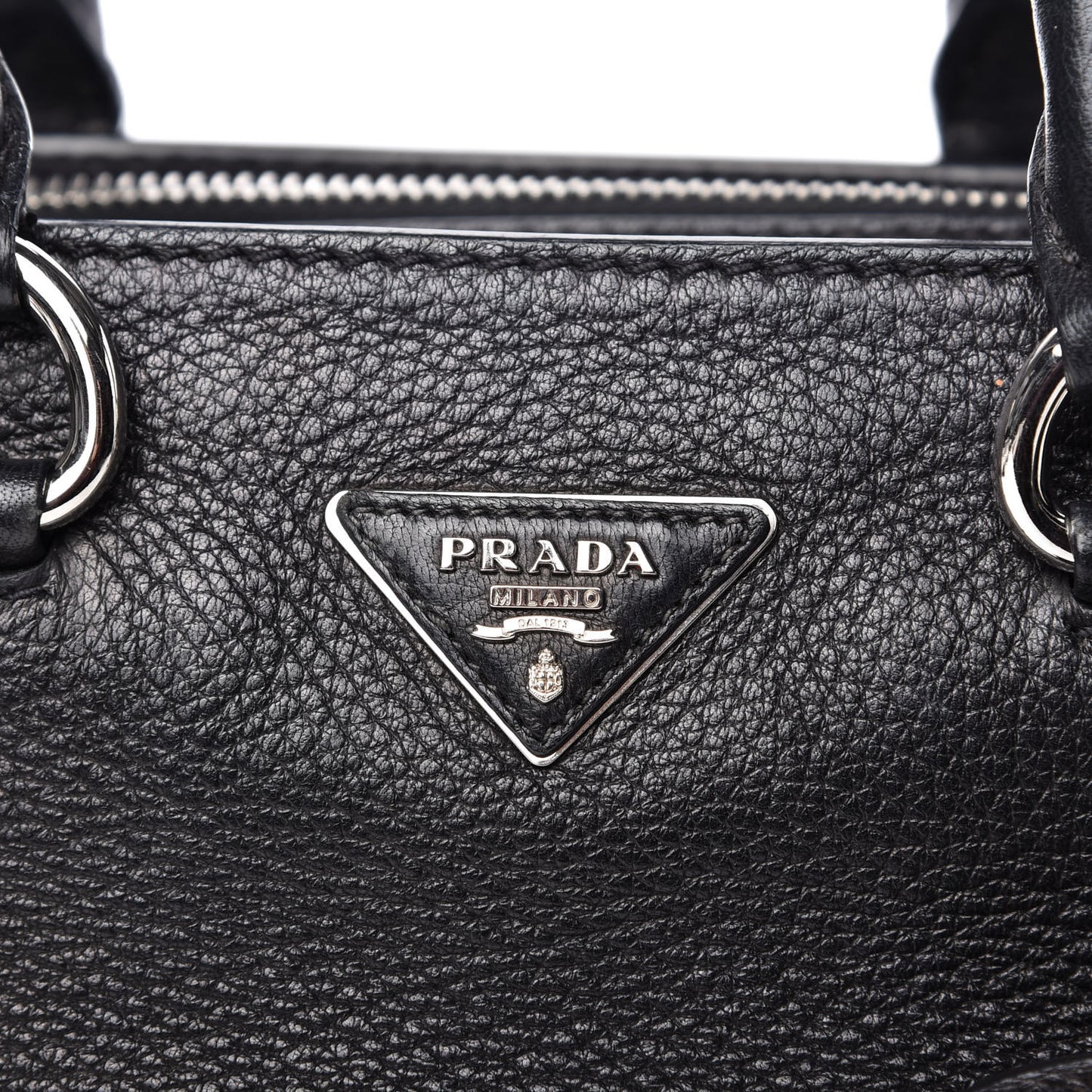 Vitello Daino Shopping Tote Nero Black