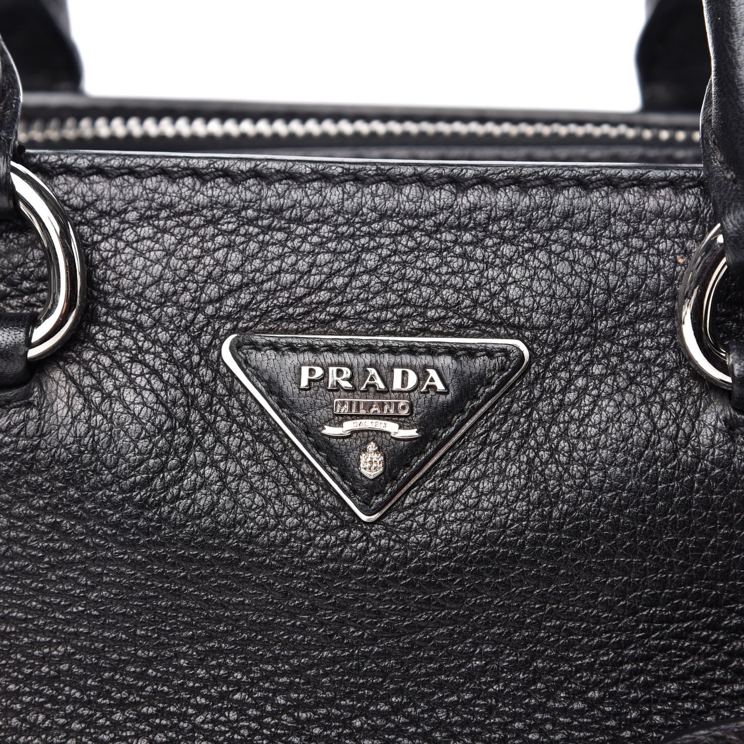 Prada Vitello Daino Shopping Tote Nero Black 10 of 10