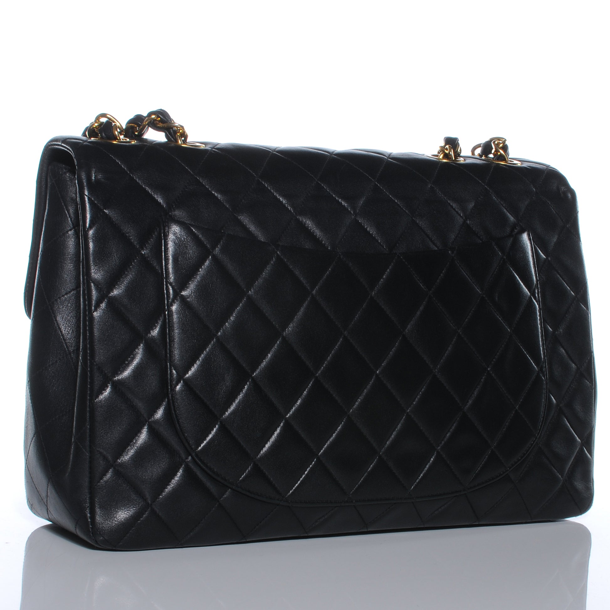 Chanel Lambskin XL Jumbo Flap Black 3 of 9
