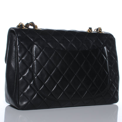 Chanel Lambskin XL Jumbo Flap Black 3 of 9