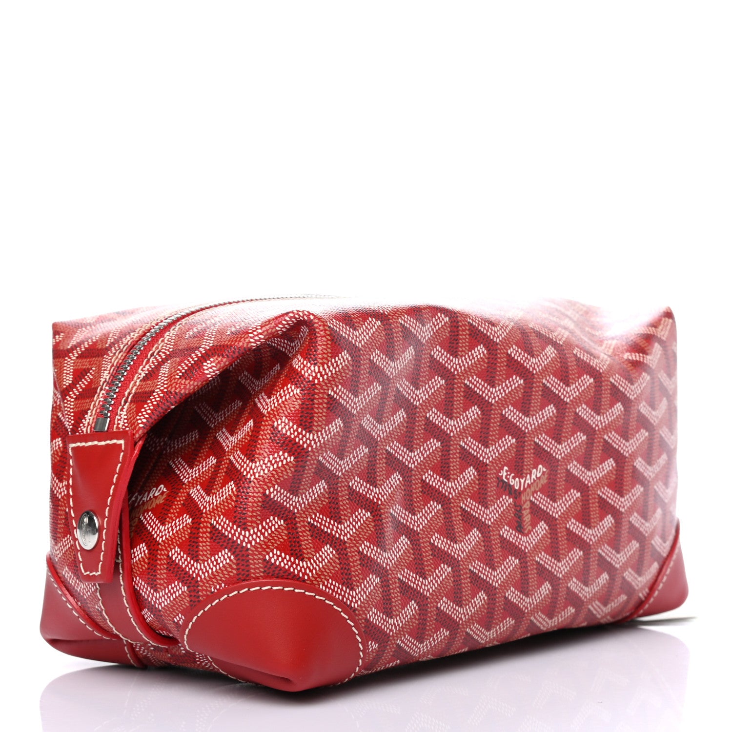 Goyard Goyardine Boeing 25 Trousse de Toilette Red 3 of 9