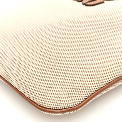 Miu Miu Canvas Mini Ivy Beige Brandy 9 of 9