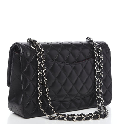 Chanel Lambskin Quilted Medium Double Flap Black 2 of 11