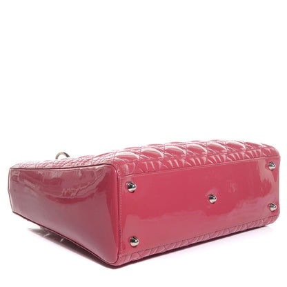 Christian Dior Patent Cannage Large Lady Dior Pink 4 of 7