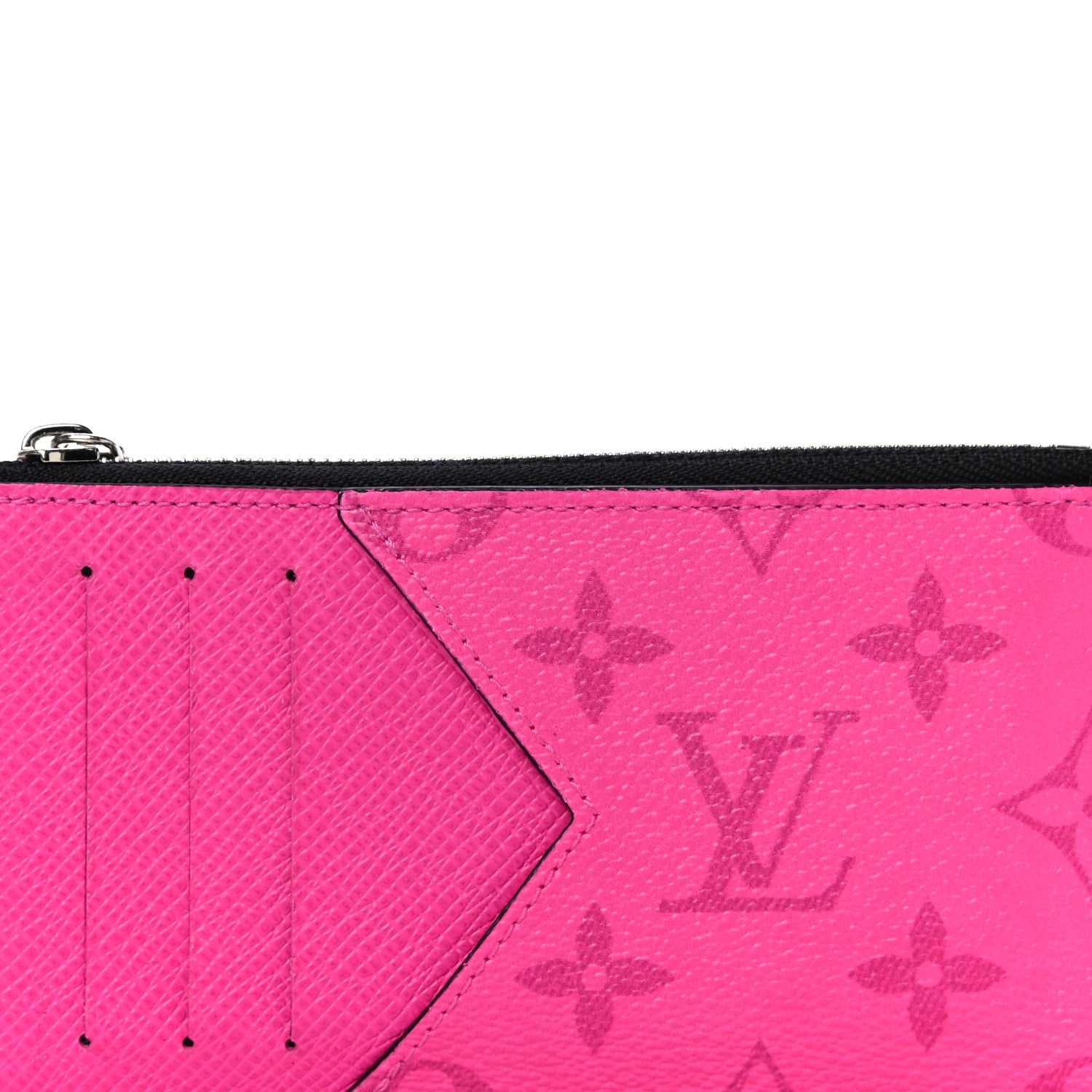 Louis Vuitton Taigarama Coin Card Holder Fuchsia 7 of 10