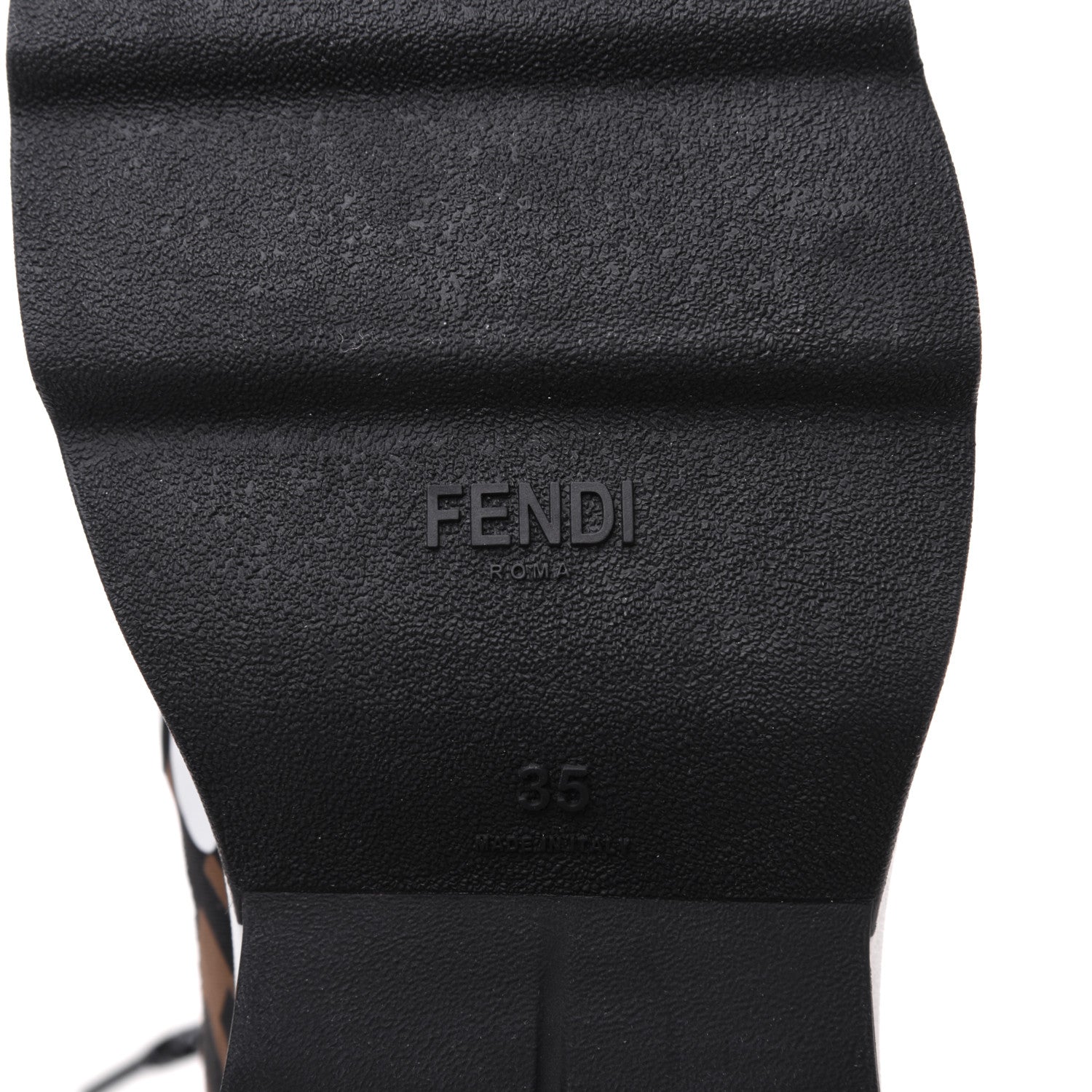 Fendi Technical Mesh Lycra FFreedom Patchwork Sneakers 35 Black Tobacco 6 of 9