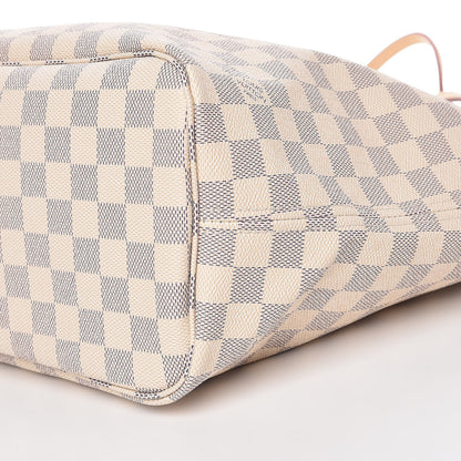 Louis Vuitton Damier Azur Neo Neverfull MM Rose Ballerine 9 of 9