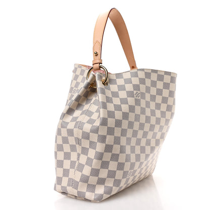 Louis Vuitton Damier Azur Graceful PM Rose Ballerine 3 of 10
