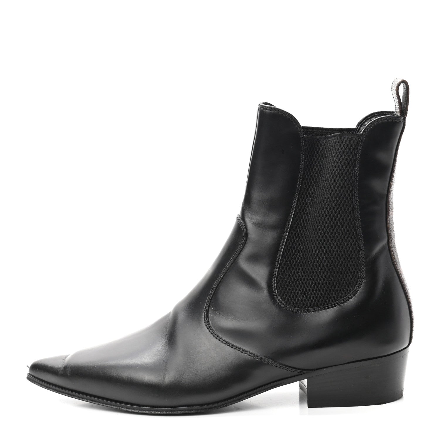 Louis Vuitton Calfskin Pointed Flat Boots 37 Black 1 of 11