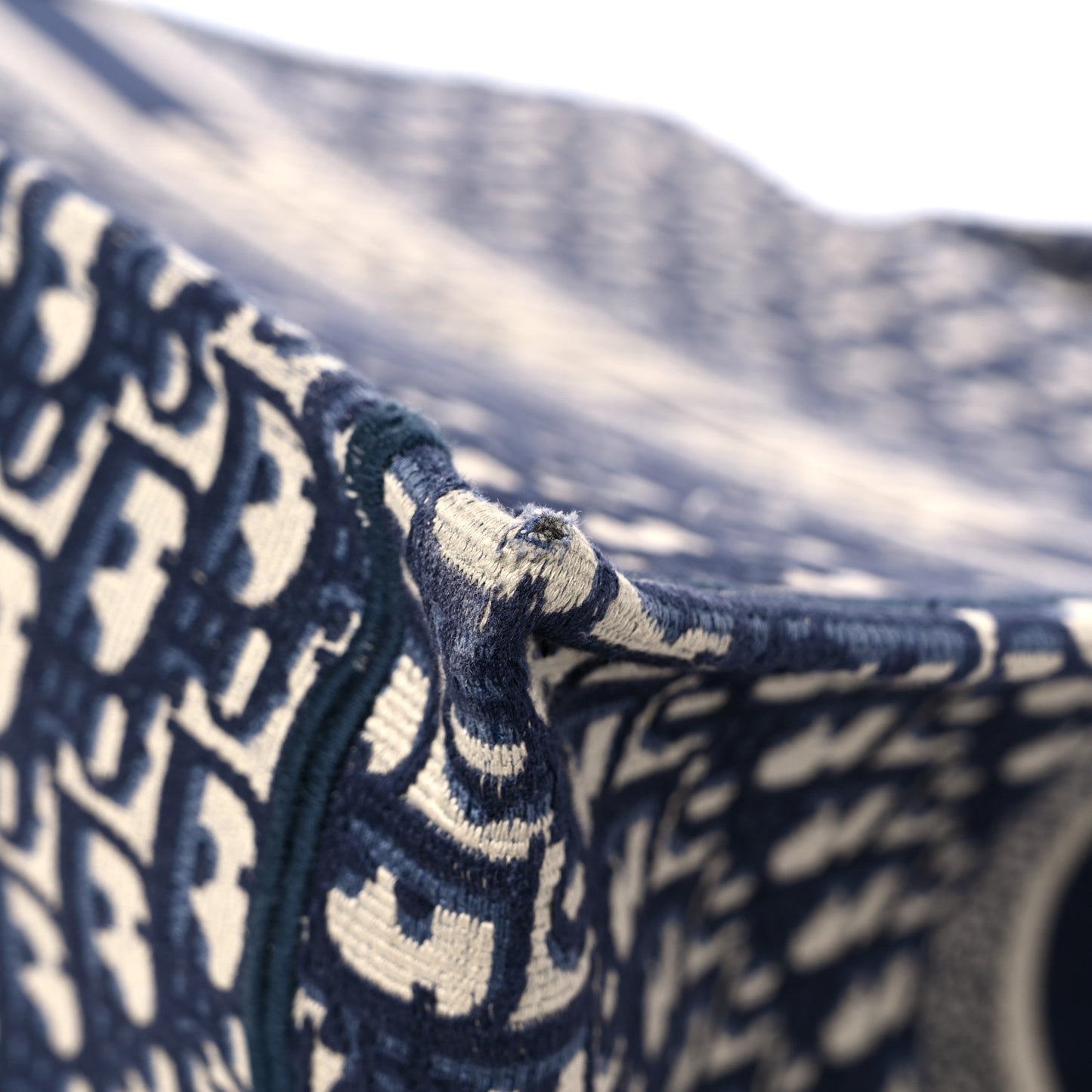 Oblique Large Book Tote Blue Multicolor