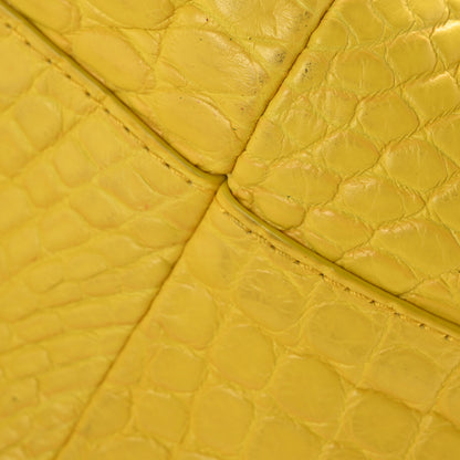 Bottega Veneta Crocodile The Pouch 20 Yellow 15 of 15