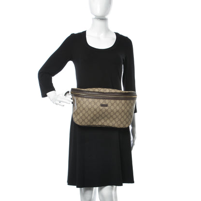 Gucci GG Supreme Monogram Belt Bag Dark Brown 2 of 11