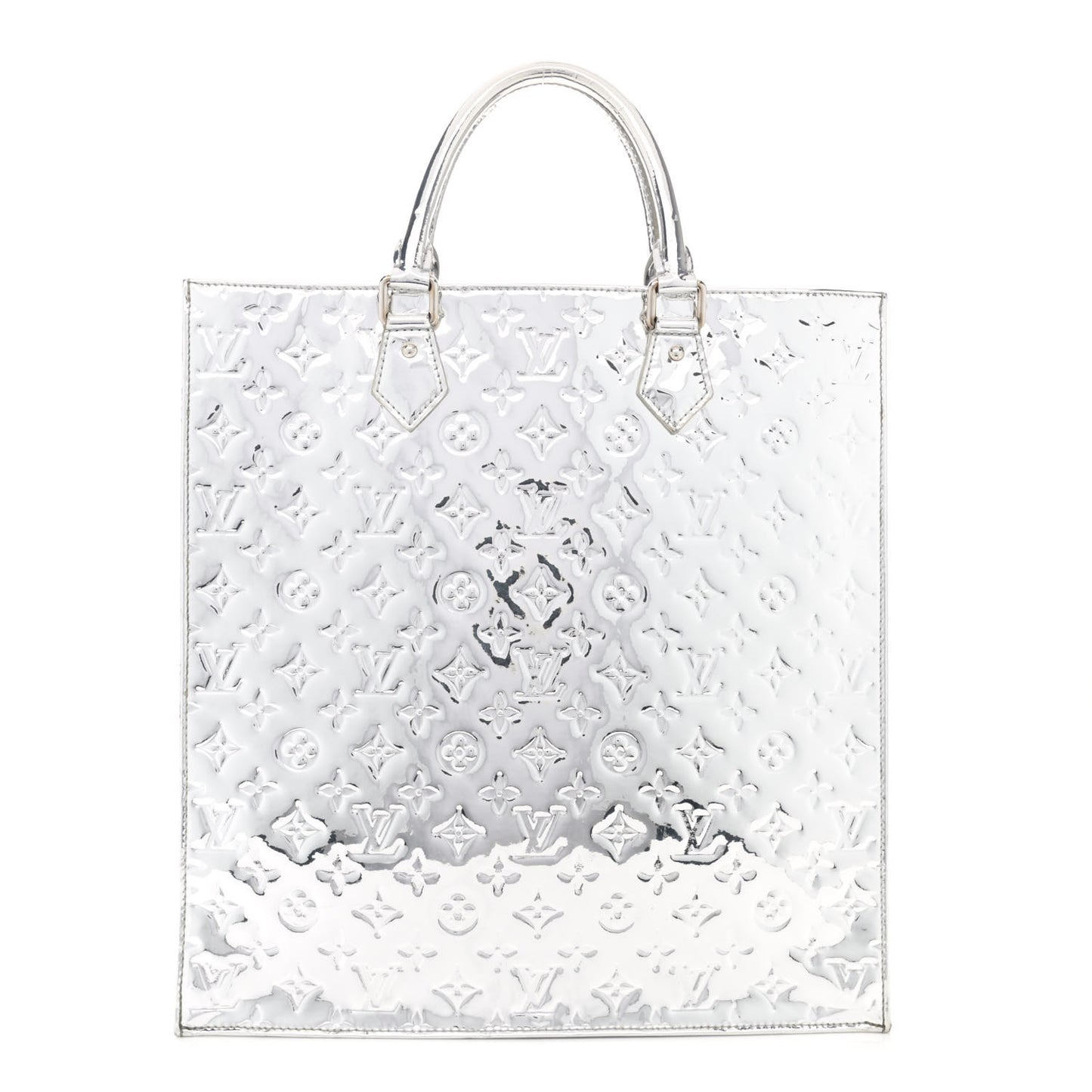 Monogram Miroir Sac Plat Silver