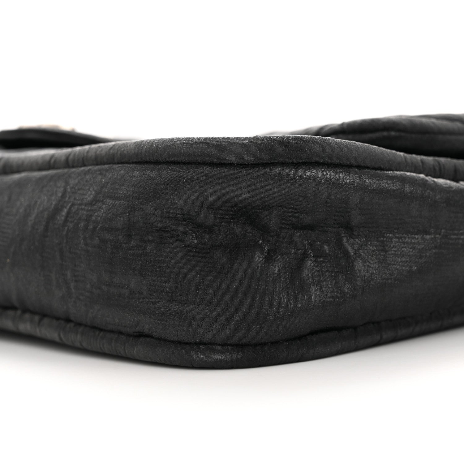 Chanel Coated Canvas Quilted Le Marais Flap Black 10 of 15