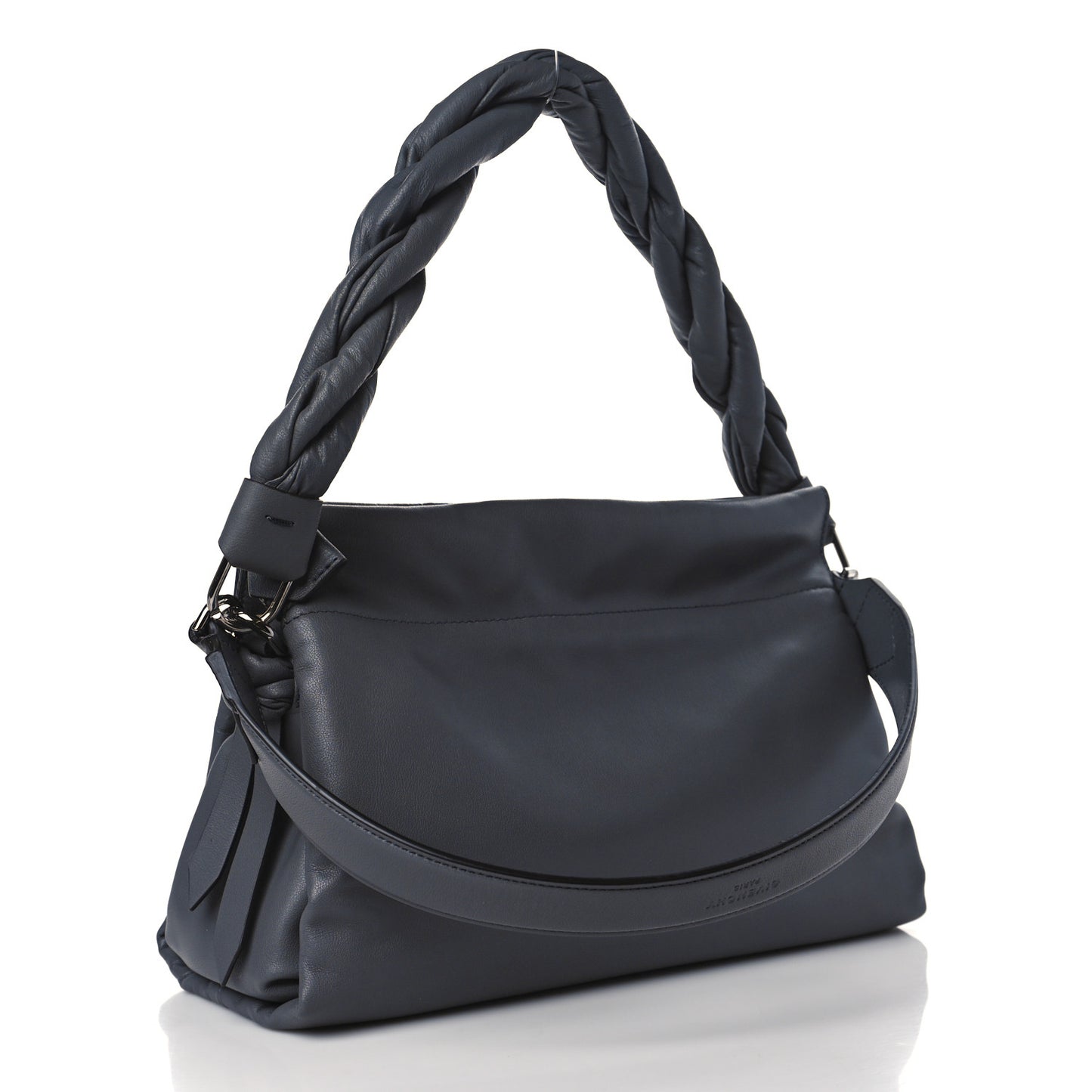 Calfskin Medium ID93 Satchel Storm Grey