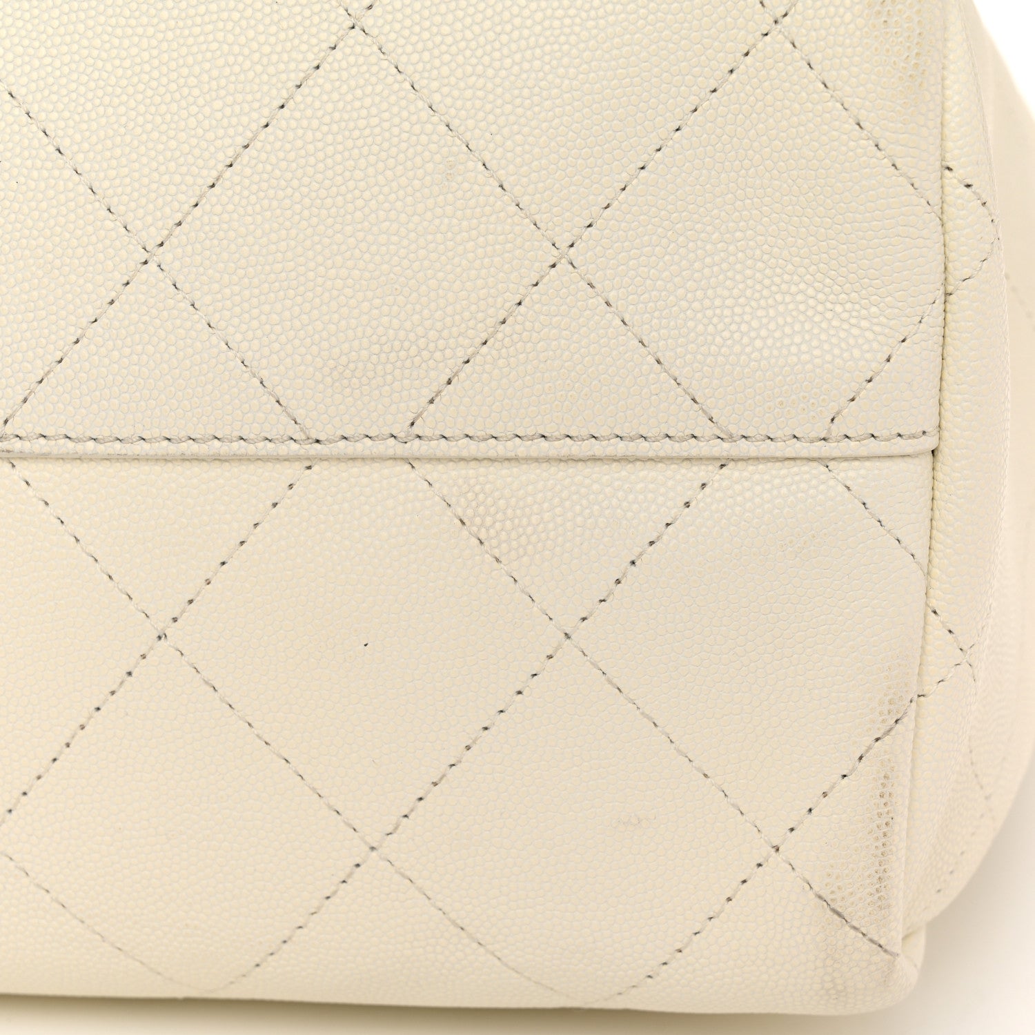 Chanel Caviar Stitched Large Shopping Tote White 14 of 14