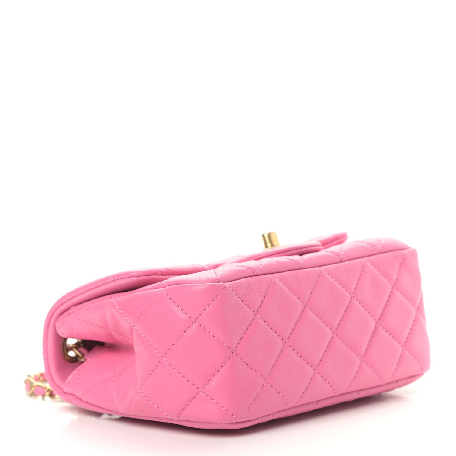 Chanel Lambskin Quilted Mini Pearl Crush Flap Pink 4 of 9