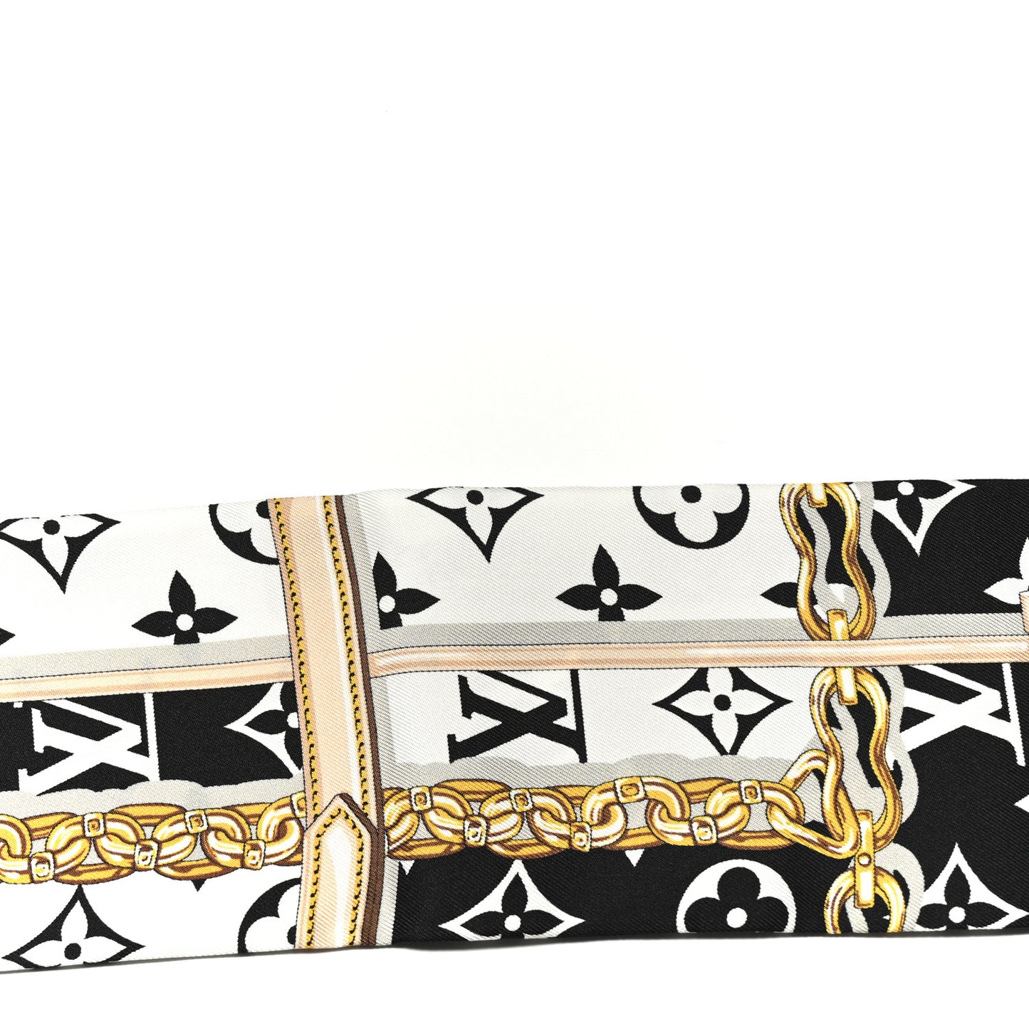 Silk Monogram Confidential Bandeau Black
